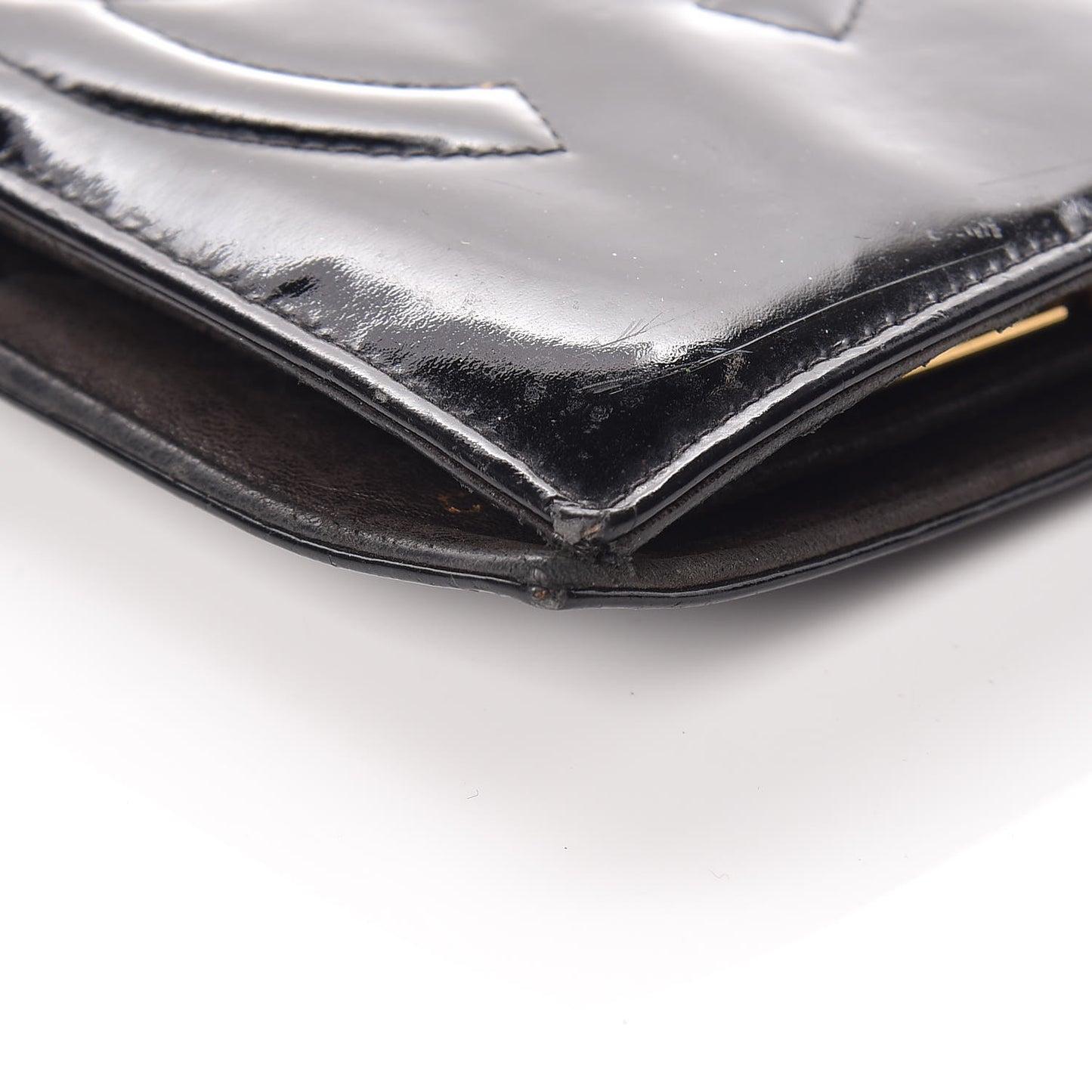 Patent Timeless CC French Wallet Black