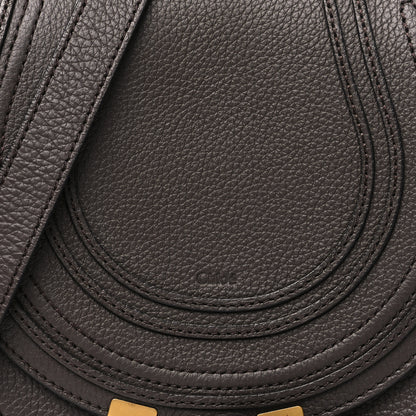 Chloe Grained Calfskin Small Marcie Saddle Bag Bold Brown 8 of 12