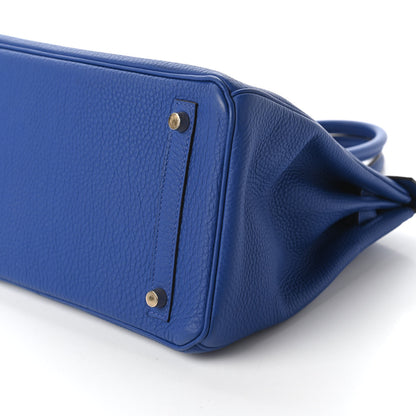 Hermes Togo Birkin 30 Bleu Electrique 7 of 13