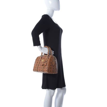 MCM Visetos Dog Bone Boston Bag Cognac 2 of 27