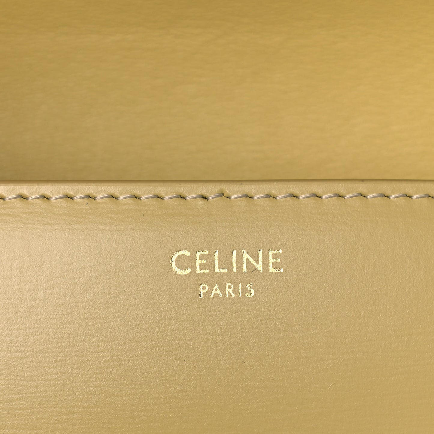 Shiny Calfskin Triomphe Shoulder Bag Papyrus