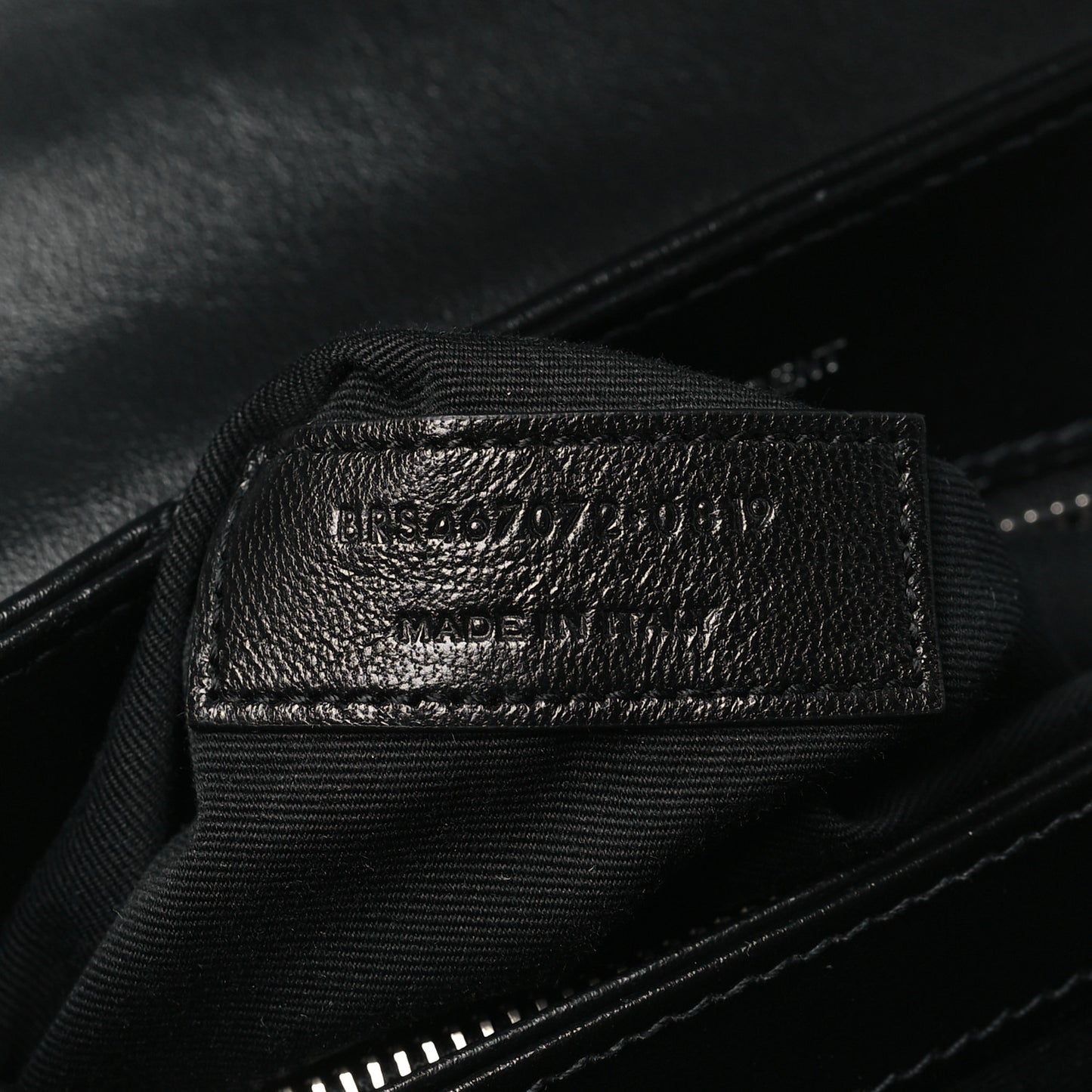 Calfskin Y Quilted Monogram Toy Loulou Crossbody Bag Black