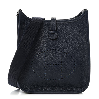 Hermes Taurillon Clemence Evelyne TPM Bleu Nuit 1 of 4