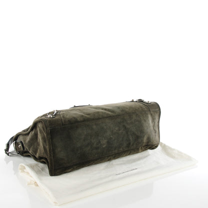 Balenciaga Baby Daim Suede Classic Hardware City Olive 4 of 8