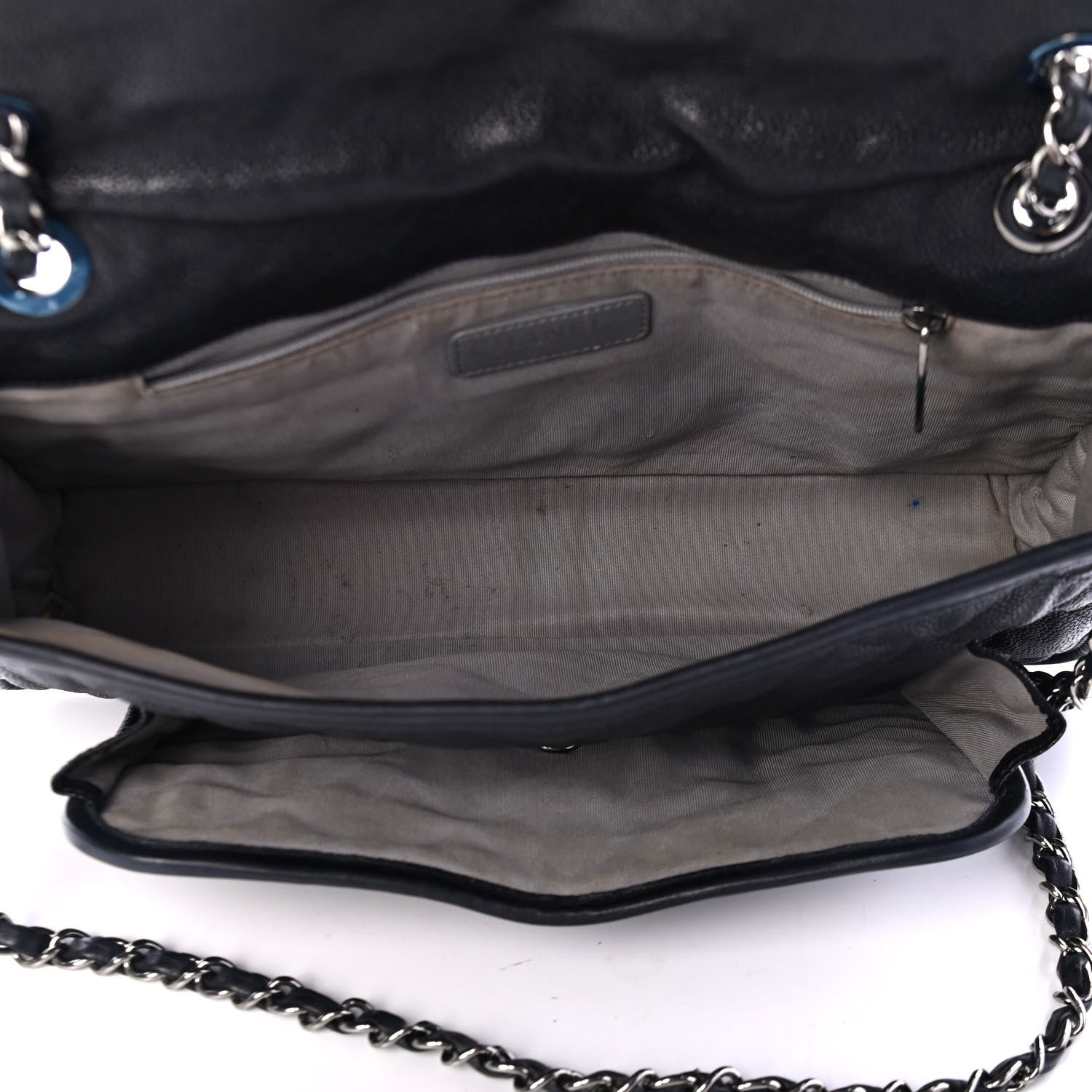Chanel Caviar Quilted Large French Riviera Flap Black 4 of 5