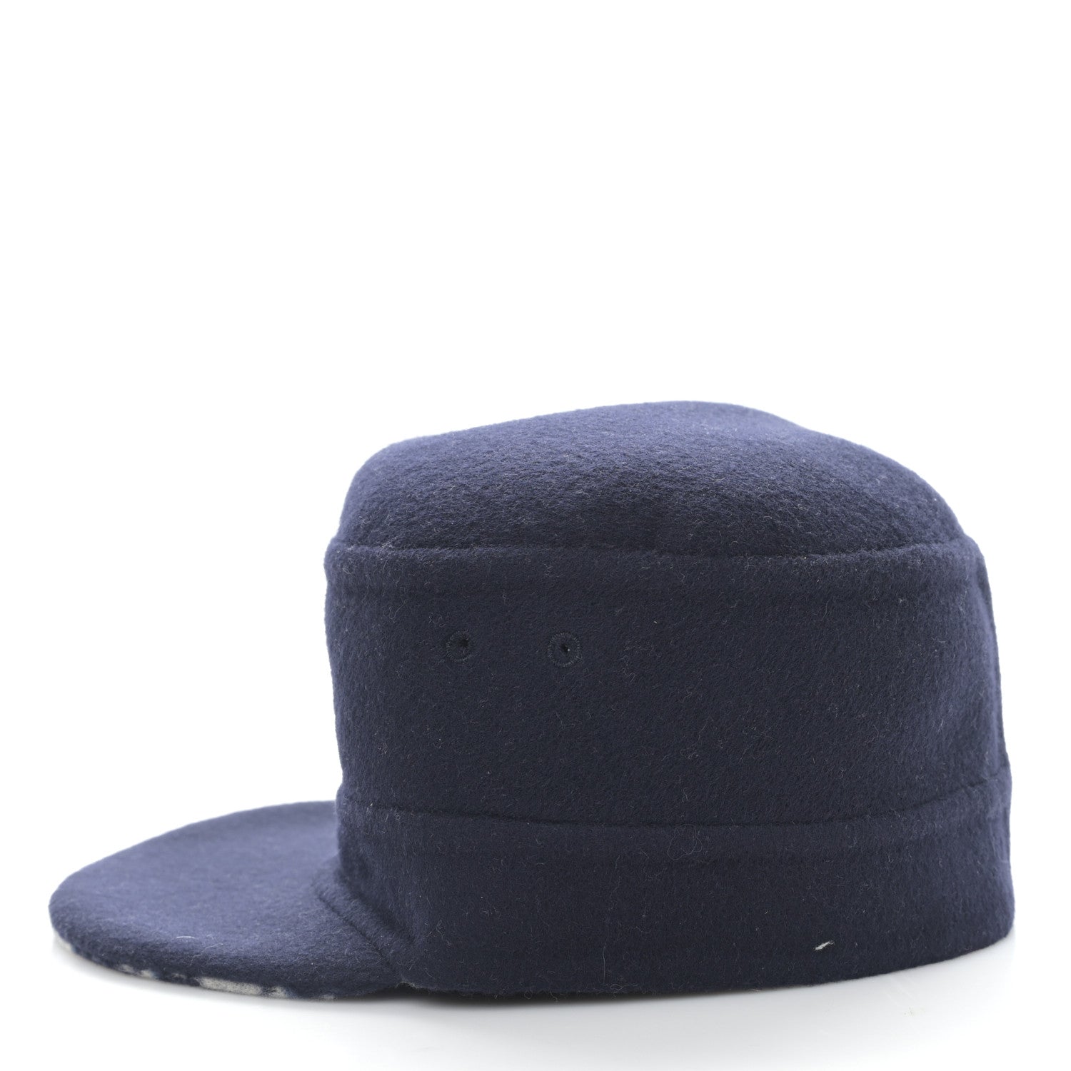 Christian Dior Wool Oblique Reversible Chic Cap 57 Blue 4 of 8