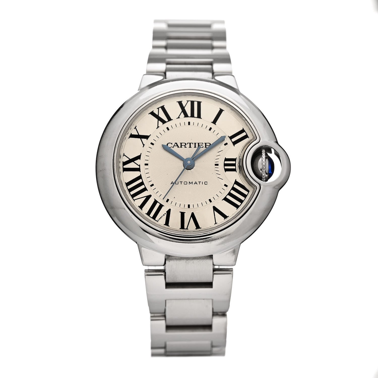 Cartier Stainless Steel 33mm Ballon Bleu De Cartier Automatic Watch 1 of 5
