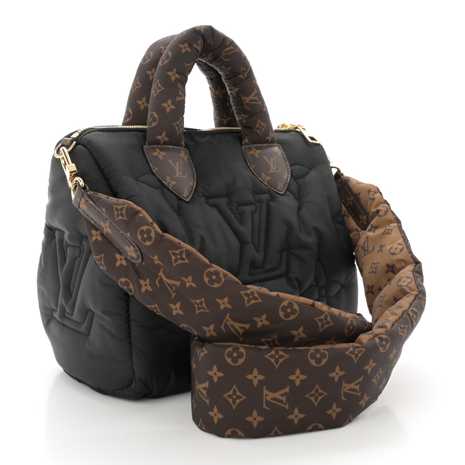 Louis Vuitton Econyl Mini Monogram Pillow Speedy Bandouliere 25 Black 3 of 9