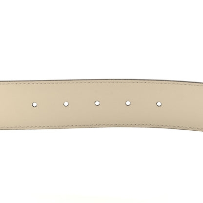 Gucci Calfskin Double G 40mm Belt 85 34 Mystic White 4 of 5