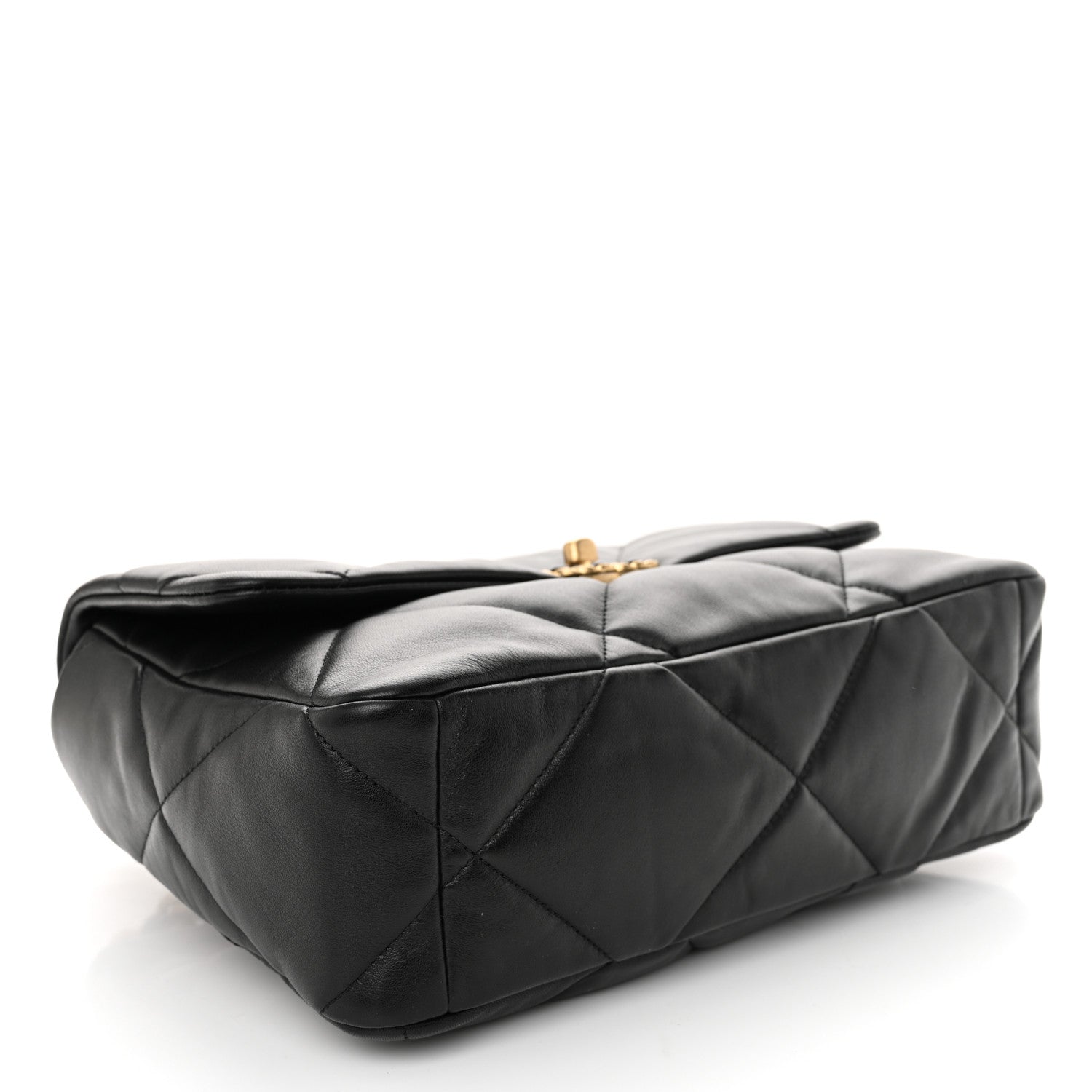 Chanel Lambskin Quilted Large Chanel 19 Flap Black 4 of 11