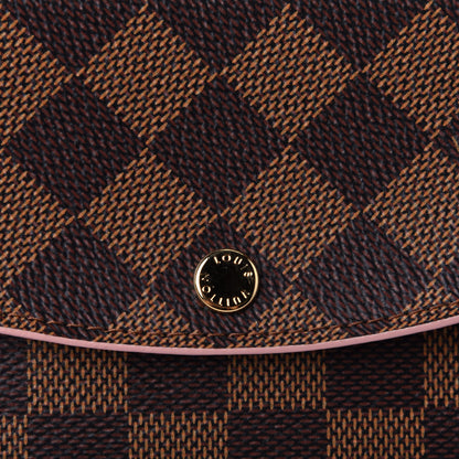 Louis Vuitton Damier Ebene Caissa Wallet Rose Ballerine 4 of 4