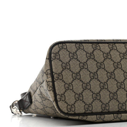 Gucci GG Supreme Monogram Small Zippered Tote Dark Brown 8 of 12