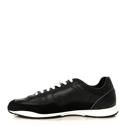Chanel Calfskin Suede CC Womens Sneakers 41 Black White 1 of 10