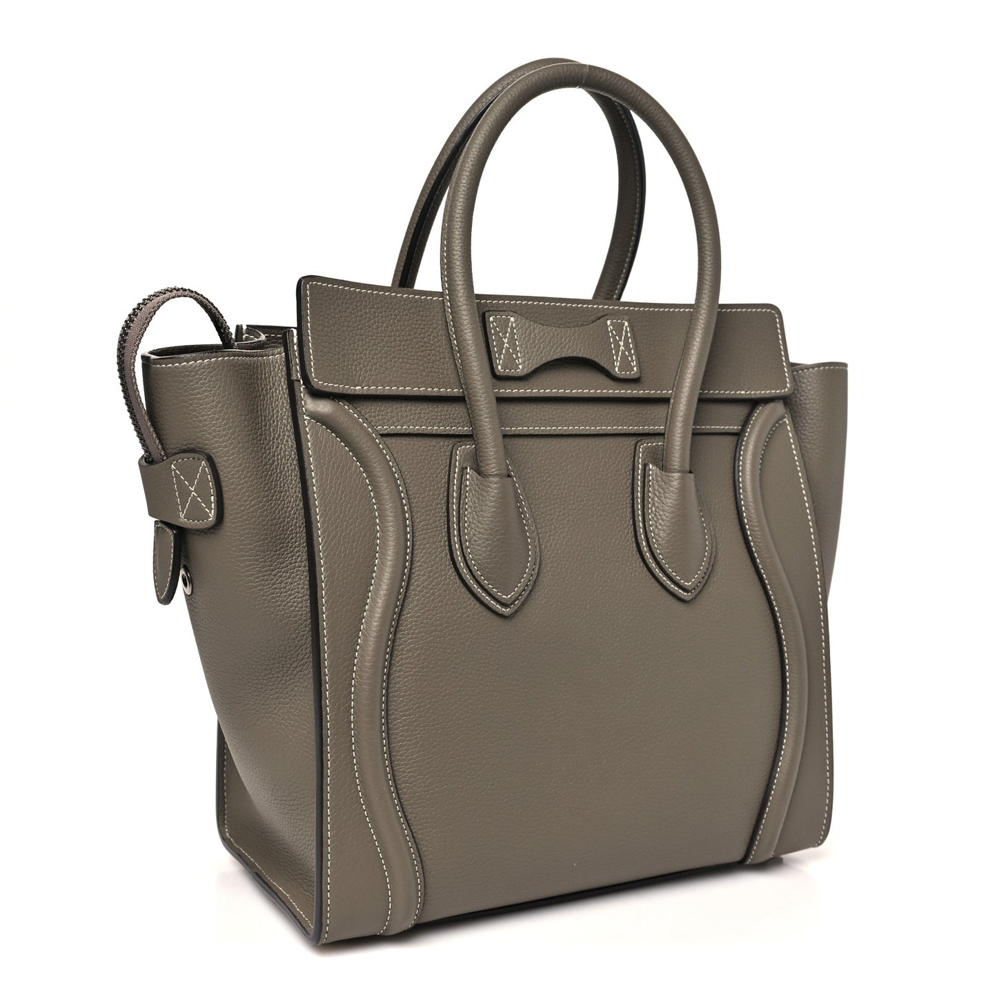 Drummed Calfskin Micro Luggage Souris