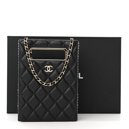 Chanel Caviar Quilted Evening Box Bag Black 11 of 11