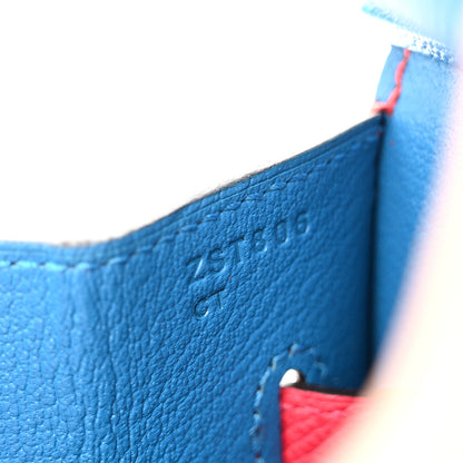 Hermes Epsom Casaque Birkin Sellier 30 Rouge Coeur Rose Extreme Bleu Zanzibar 7 of 11