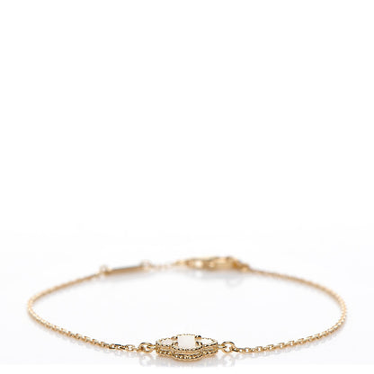 Van Cleef & Arpels 18K Yellow Gold Mother of Pearl Sweet Alhambra Bracelet 1 of 7