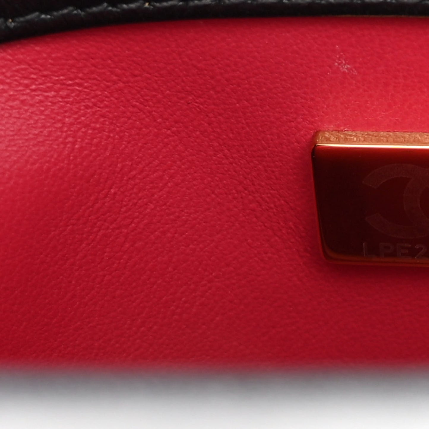 Lambskin Enamel Quilted Mini Pending CC Square Flap Black