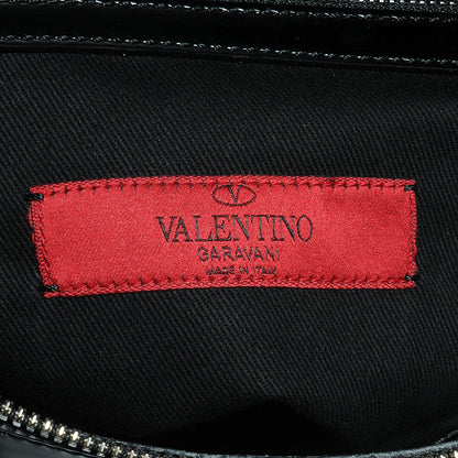 Valentino Garavani Patent Maizeon Studded Tote Black 6 of 7