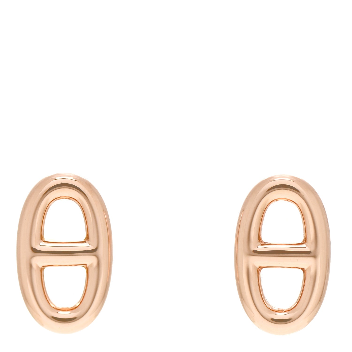 Hermes 18K Rose Gold TPM Farandole Stud Earrings 1 of 5