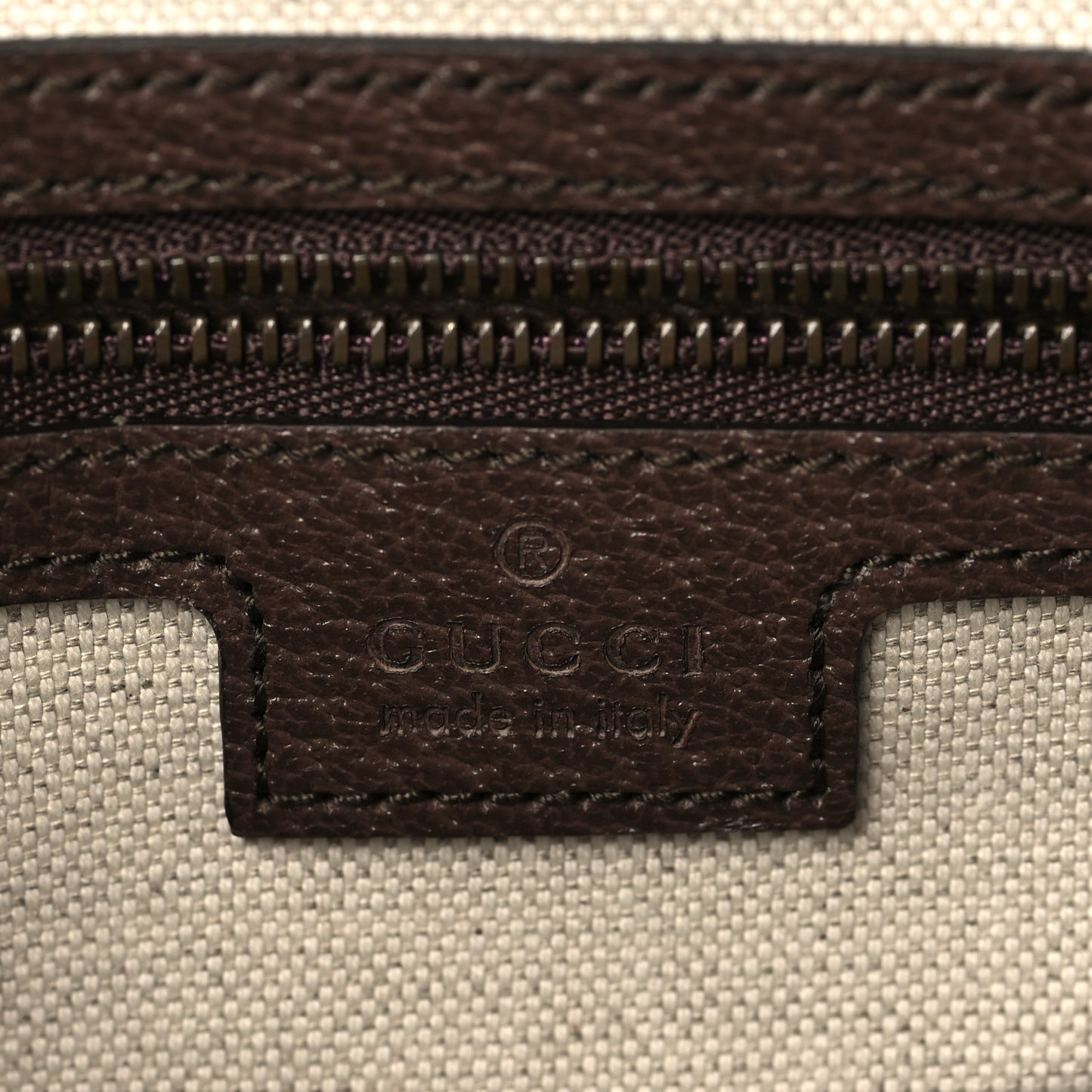 GG Supreme Monogram Textured Dollar Calfskin Web Ophidia Wristlet Shoulder Bag Beige Ebony New Acero