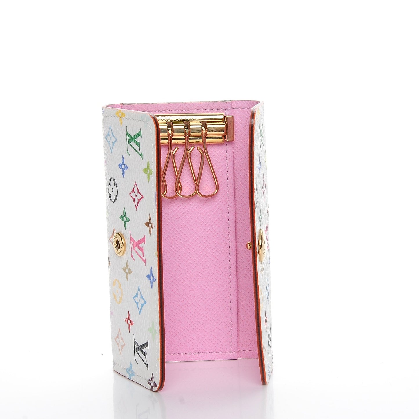 Monogram Multicolor Multicles 4 Key Holder White Litchi