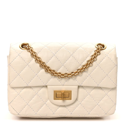 Chanel Aged Calfskin Quilted 2.55 Reissue Mini Flap White 1 of 10
