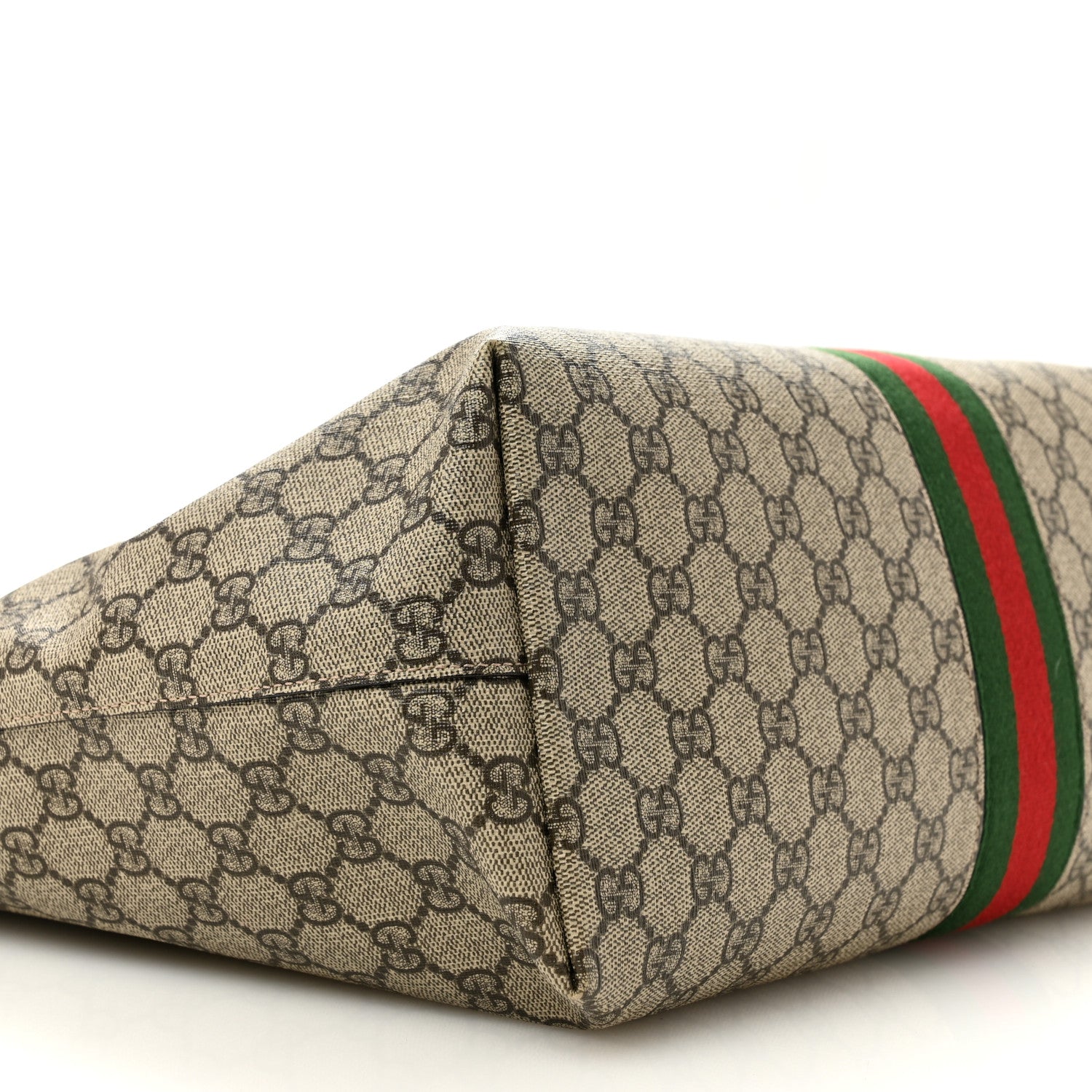 Gucci GG Supreme Monogram Medium Ophidia Shopping Tote Brown 9 of 11
