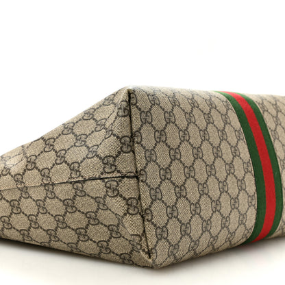 Gucci GG Supreme Monogram Medium Ophidia Shopping Tote Brown 9 of 11