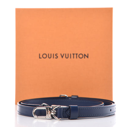 Louis Vuitton Calfskin 16mm Adjustable Shoulder Strap Indigo 4 of 4