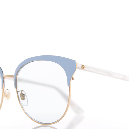 Gucci Round Metal GGG0246 Sunglasses Light Blue 7 of 8