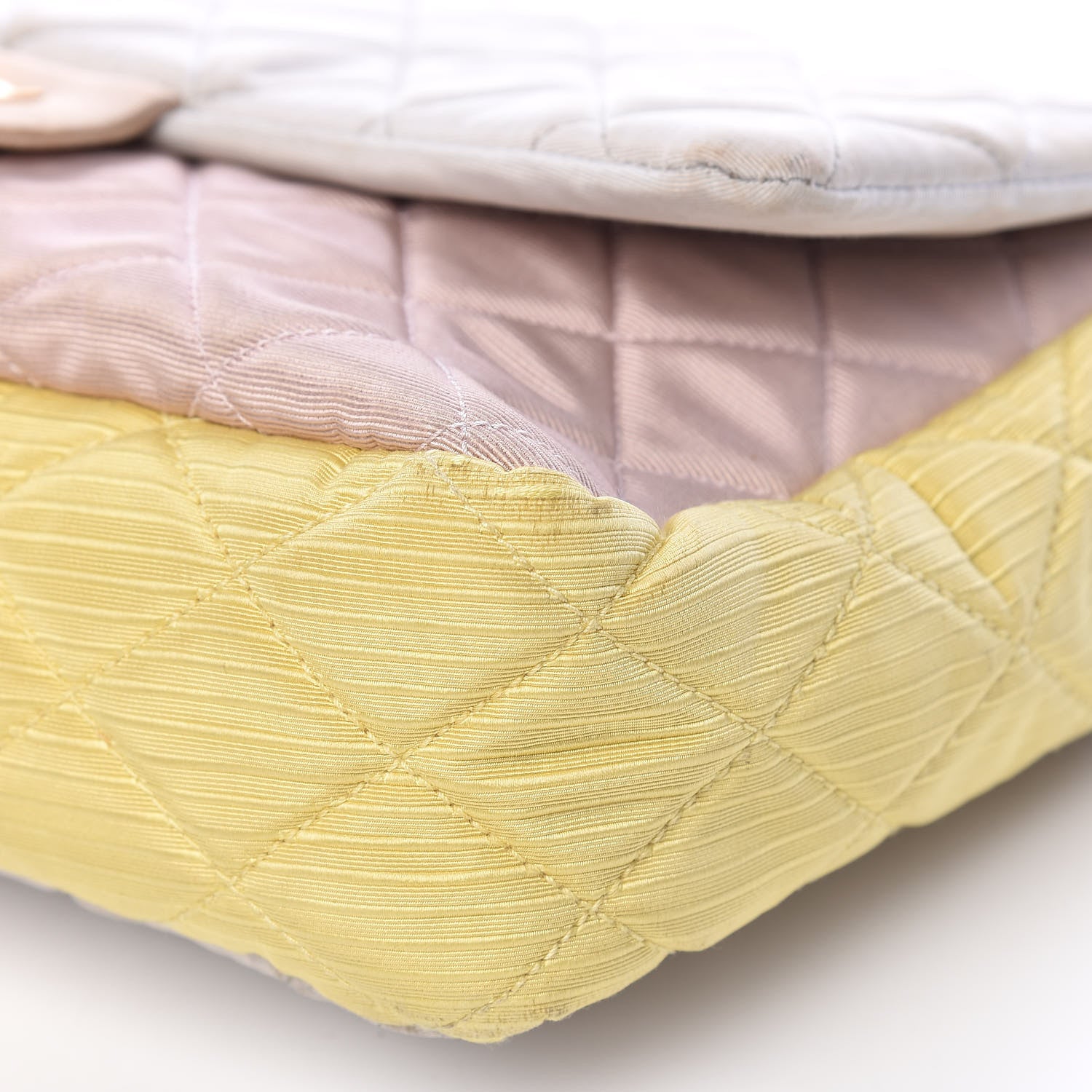 Chanel Grosgrain Satin Tri-Color 2.55 Reissue Flap Grey Pink Gold 17 of 19