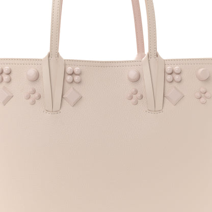 Christian Louboutin Calfskin Empire Spike Studded East West Cabata Tote Leche 9 of 11