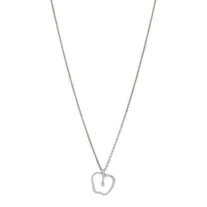 Tiffany Sterling Silver Elsa Peretti Apple Pendant Necklace 1 of 4