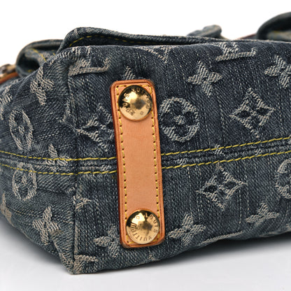 Louis Vuitton Monogram Denim Baggy PM Blue 7 of 14
