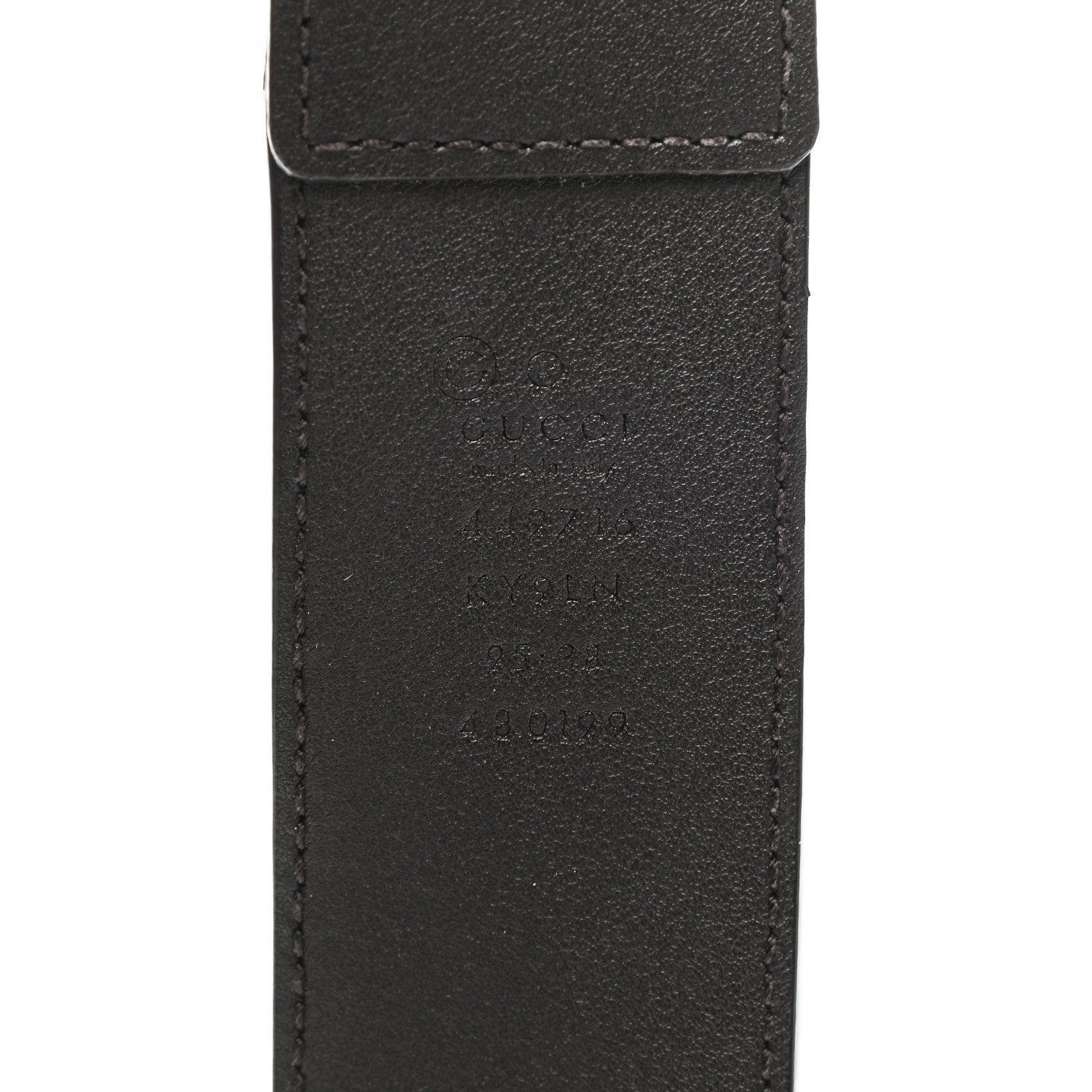 Gucci Monogram Belt 95 38 Dark Brown 3 of 8