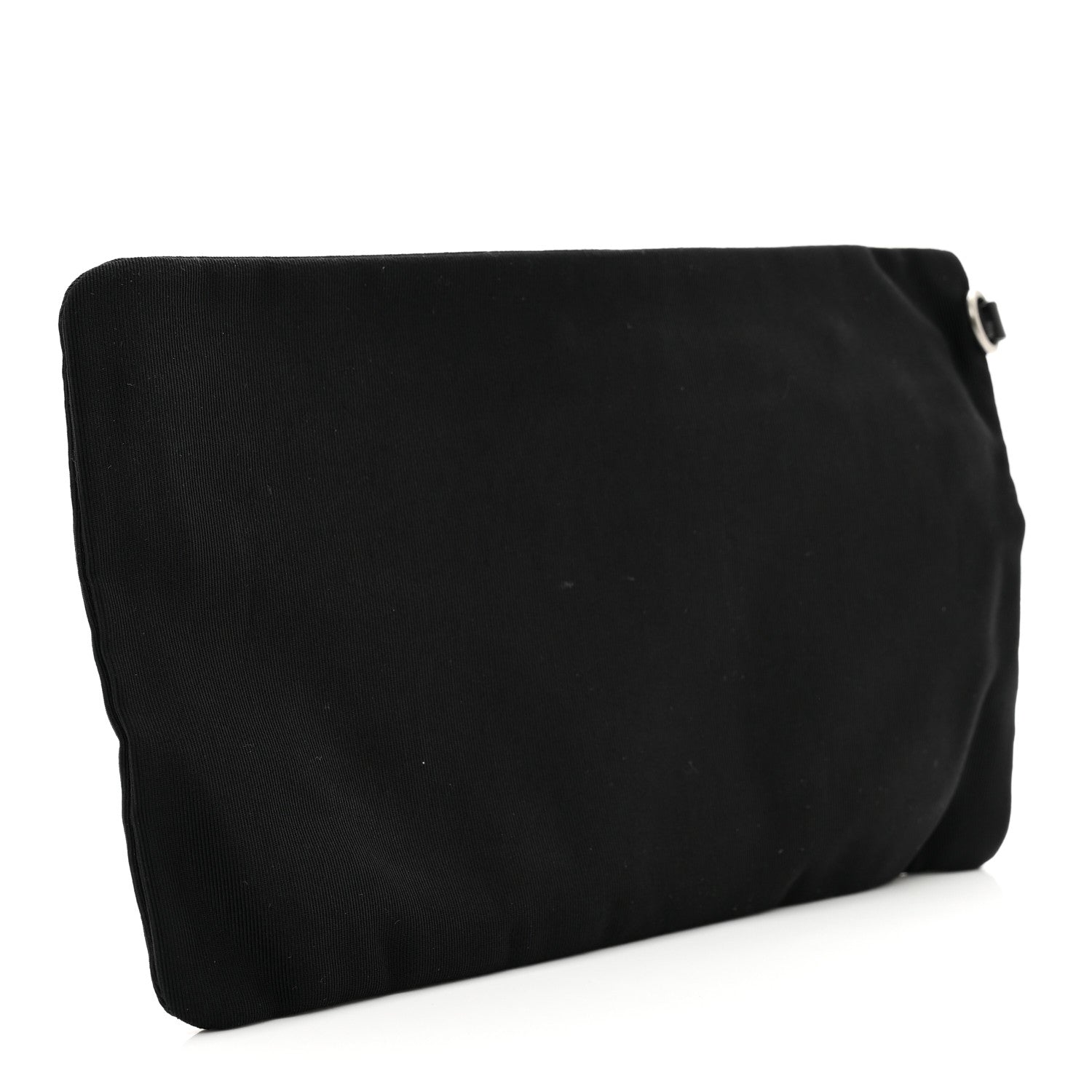 Chanel Nylon Calfskin Chesterfield Pouch Black 3 of 5
