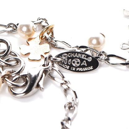 Chanel CC Lucky Charms Necklace Silver 6 of 6