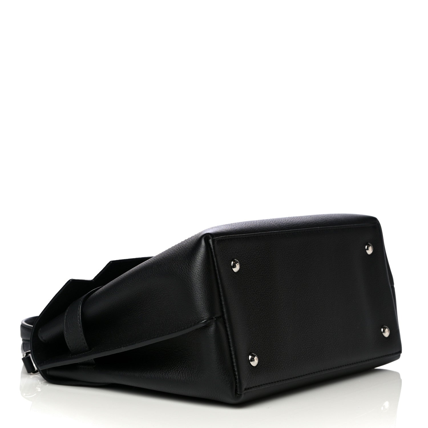 Louis Vuitton Calfskin Lockme Ever BB Black 4 of 12