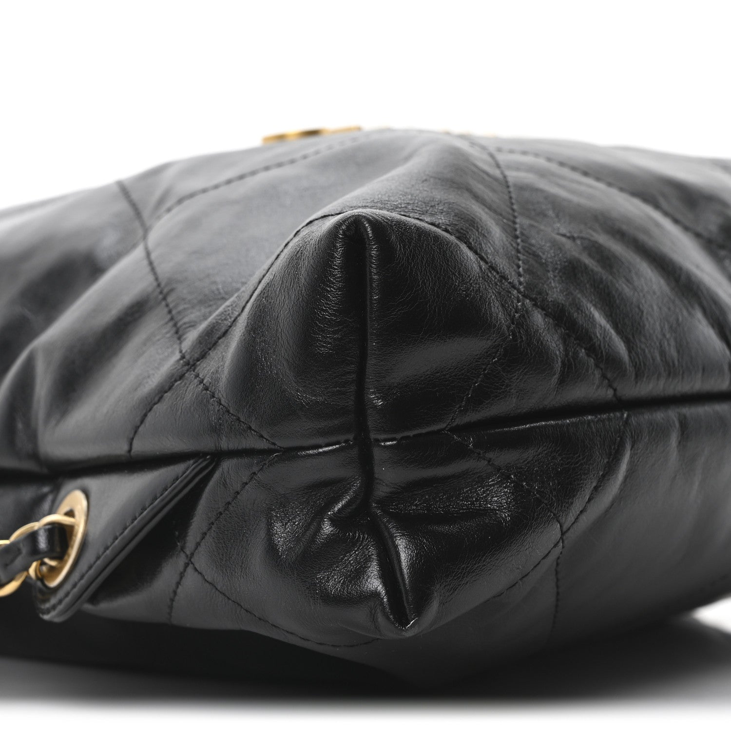 Chanel Shiny Calfskin Quilted Chanel 22 Backpack Black 9 of 10