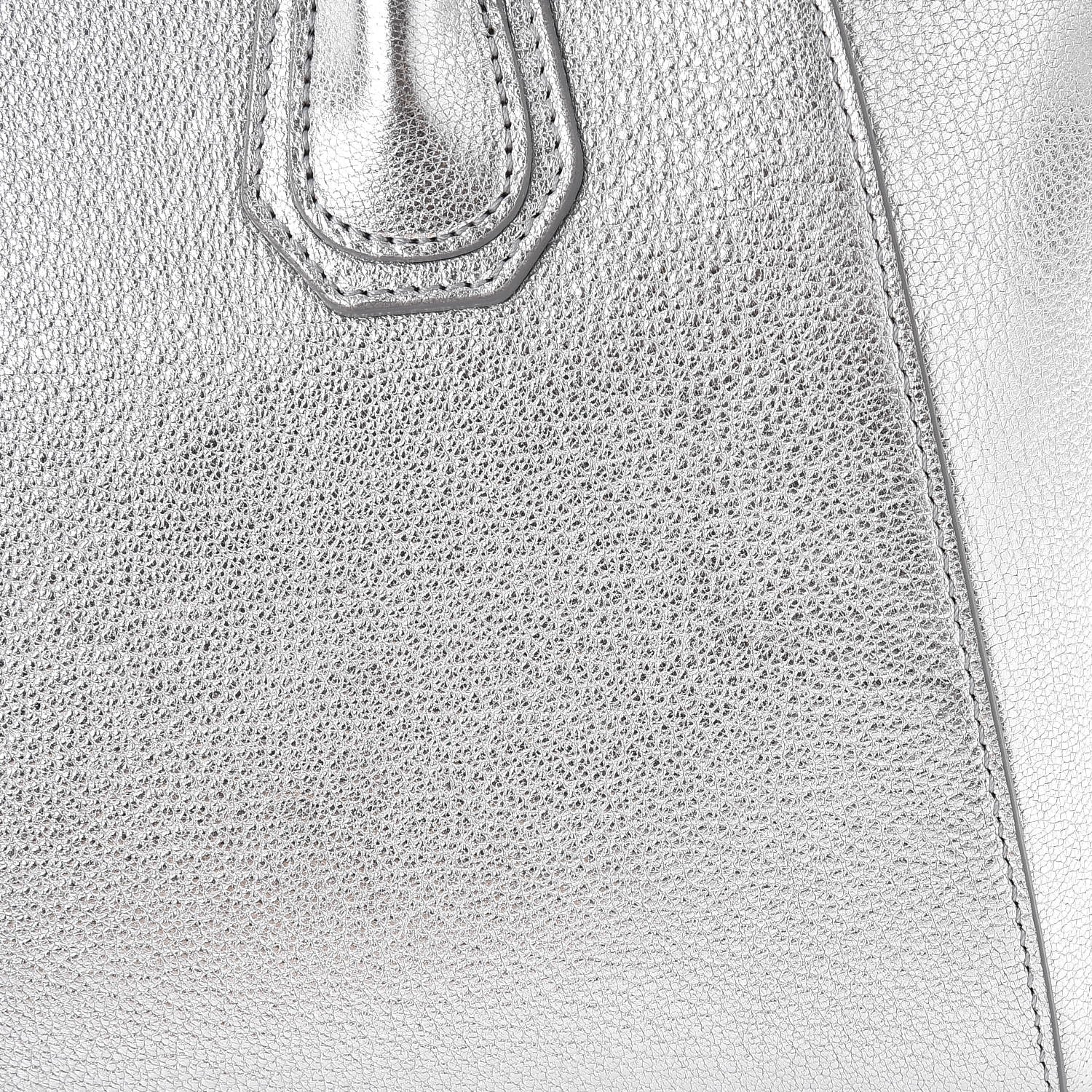 Givenchy Metallic Sugar Goatskin Small Antigona Silver 10 of 10