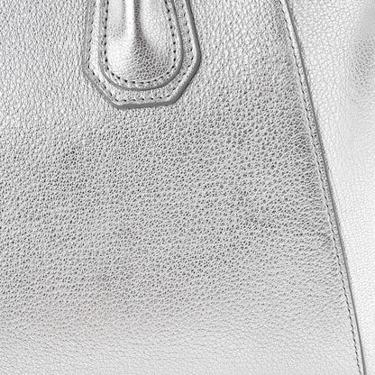 Givenchy Metallic Sugar Goatskin Small Antigona Silver 10 of 10