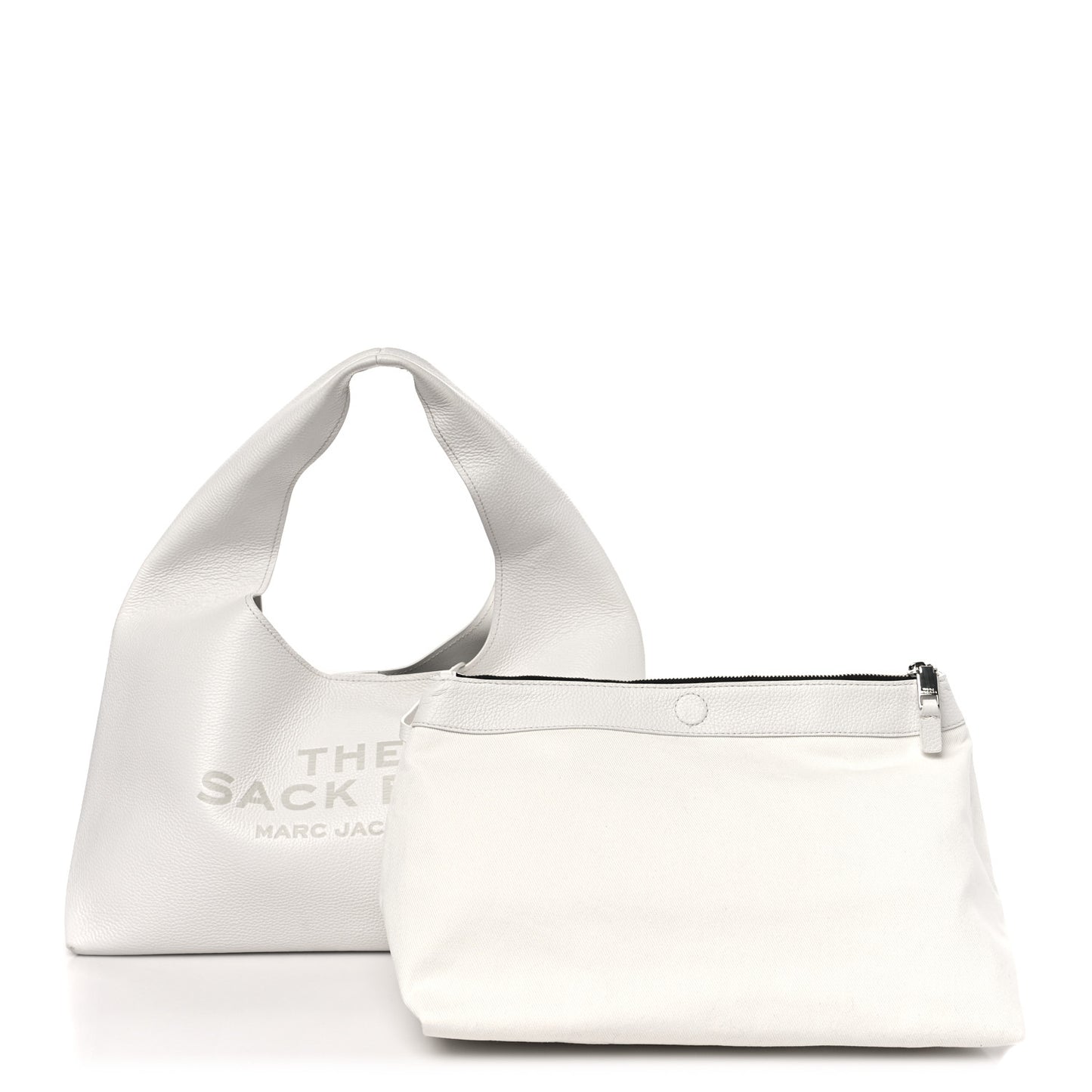 Grained Calfskin The XL Sack Bag White