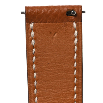 Hermes Epsom Heure H Hour Watch PM Strap Gold 6 of 6