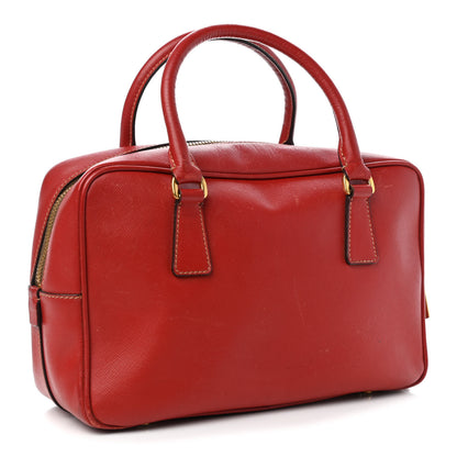Prada Saffiano Lux Bowler Fuoco 3 of 11