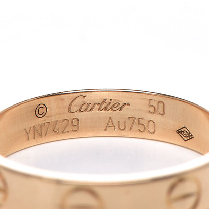 Cartier 18K Yellow Gold 3.5mm LOVE Wedding Band Ring 50 5.25 4 of 4