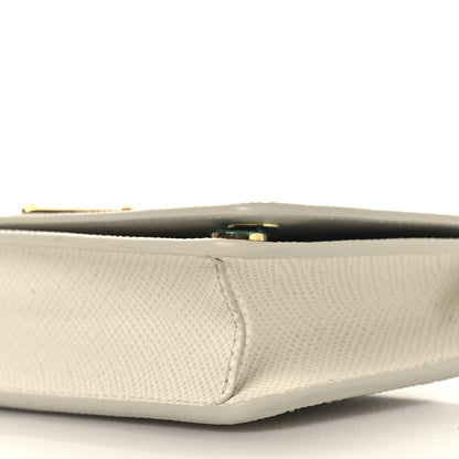 Prada Saffiano Cuir Triangle Logo Miniborse White 9 of 9