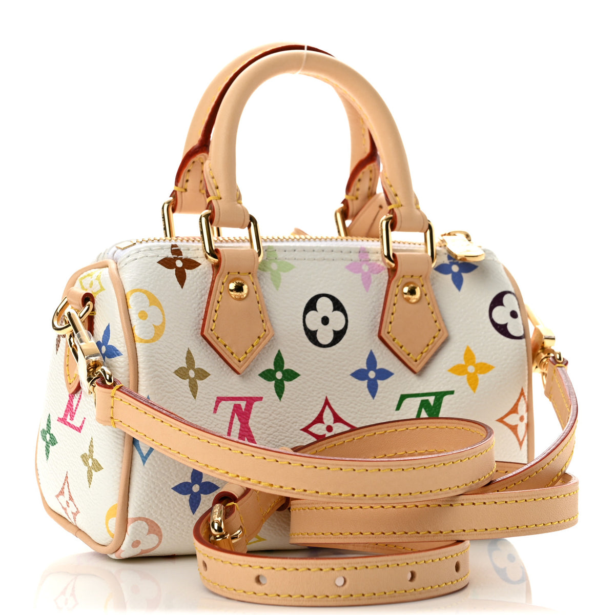 LV X TM Monogram Multicolor Nano Speedy White