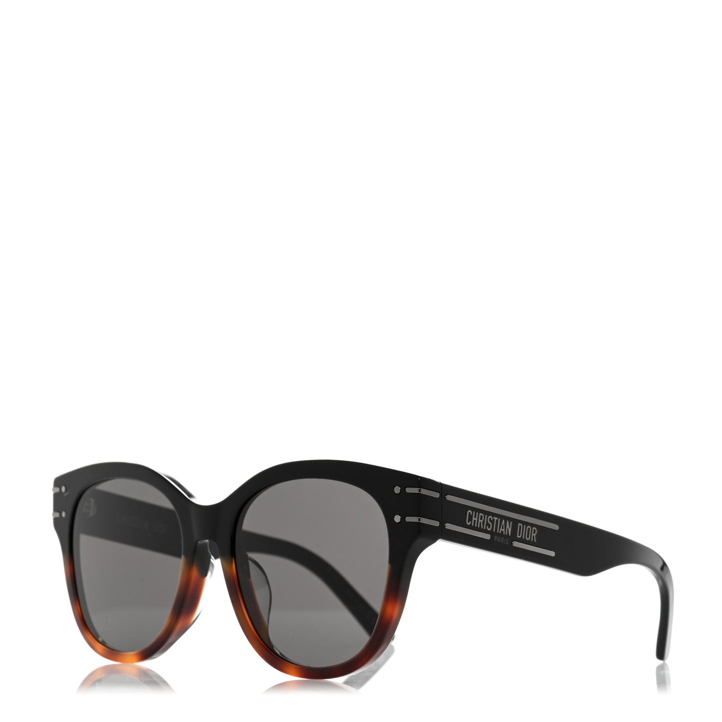 Diorsignature B6F Square Sunglasses Black Tortoiseshell