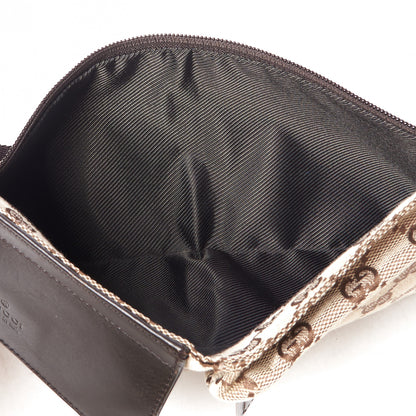Gucci GG Monogram Double Pocket Belt Bag Dark Brown 4 of 7